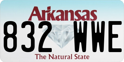 AR license plate 832WWE