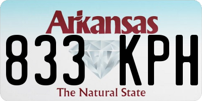 AR license plate 833KPH