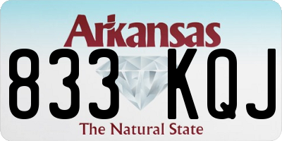 AR license plate 833KQJ