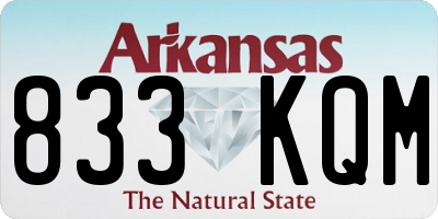 AR license plate 833KQM