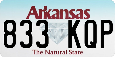 AR license plate 833KQP