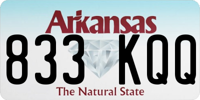 AR license plate 833KQQ