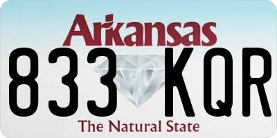 AR license plate 833KQR