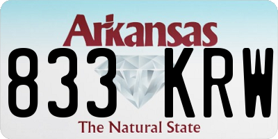 AR license plate 833KRW