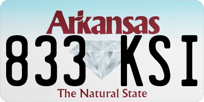 AR license plate 833KSI