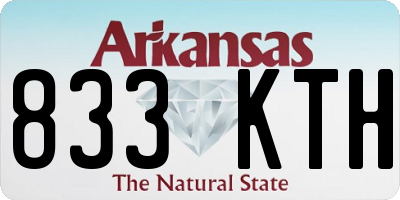 AR license plate 833KTH