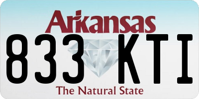 AR license plate 833KTI
