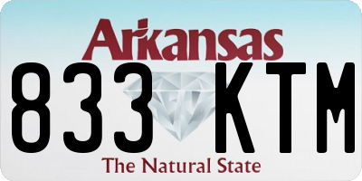 AR license plate 833KTM