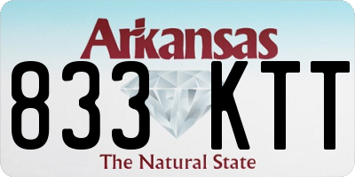AR license plate 833KTT