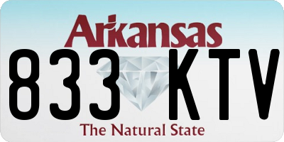AR license plate 833KTV