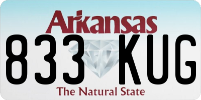 AR license plate 833KUG
