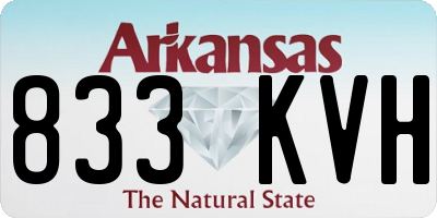 AR license plate 833KVH