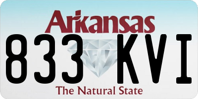 AR license plate 833KVI