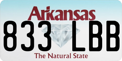 AR license plate 833LBB