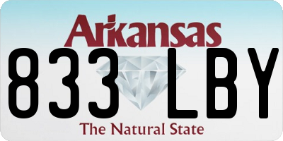 AR license plate 833LBY