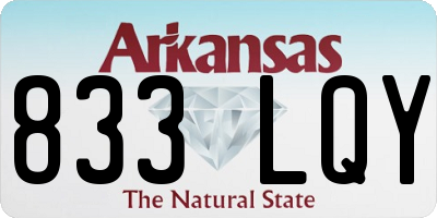 AR license plate 833LQY
