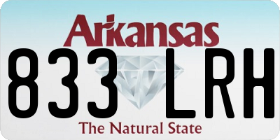 AR license plate 833LRH
