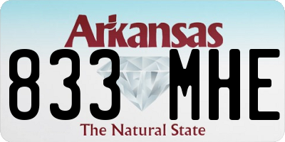 AR license plate 833MHE