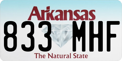 AR license plate 833MHF