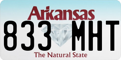 AR license plate 833MHT