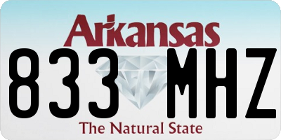 AR license plate 833MHZ