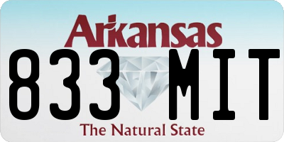 AR license plate 833MIT