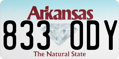 AR license plate 833ODY