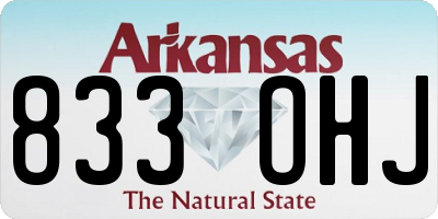 AR license plate 833OHJ