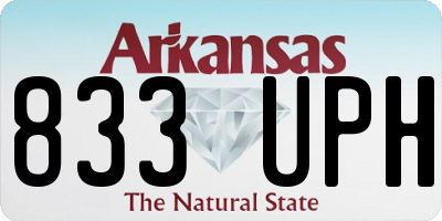 AR license plate 833UPH