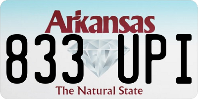 AR license plate 833UPI