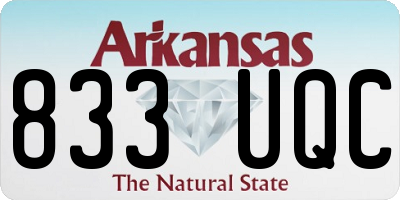 AR license plate 833UQC