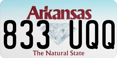 AR license plate 833UQQ