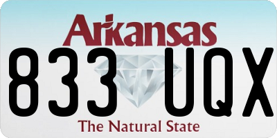 AR license plate 833UQX