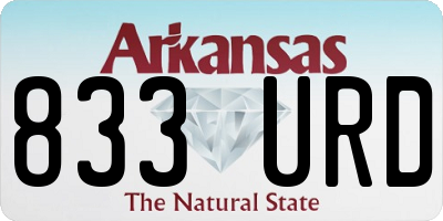 AR license plate 833URD