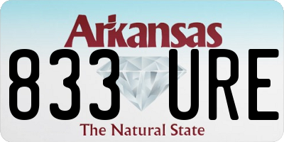 AR license plate 833URE