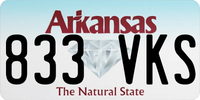 AR license plate 833VKS