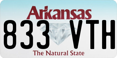 AR license plate 833VTH