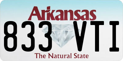 AR license plate 833VTI