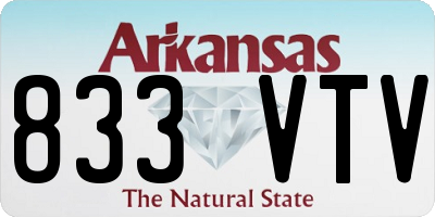 AR license plate 833VTV