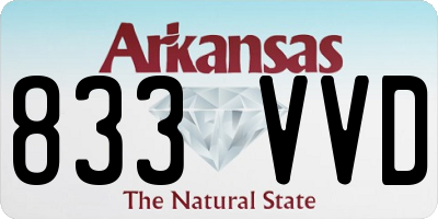 AR license plate 833VVD