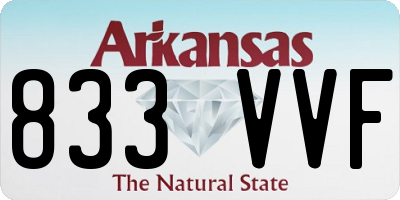 AR license plate 833VVF