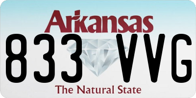 AR license plate 833VVG