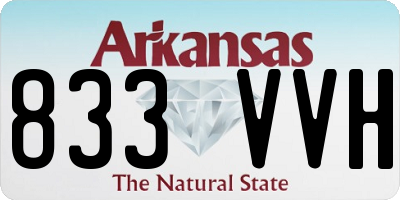 AR license plate 833VVH