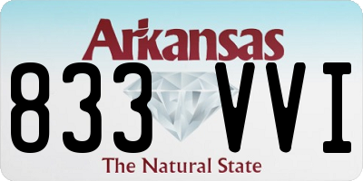 AR license plate 833VVI