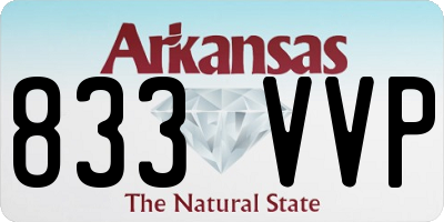 AR license plate 833VVP