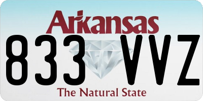 AR license plate 833VVZ