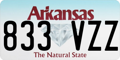 AR license plate 833VZZ