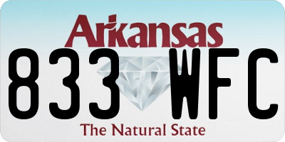 AR license plate 833WFC