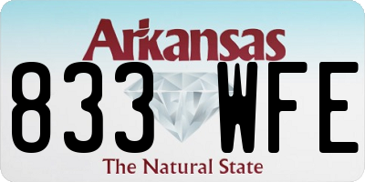 AR license plate 833WFE