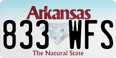 AR license plate 833WFS